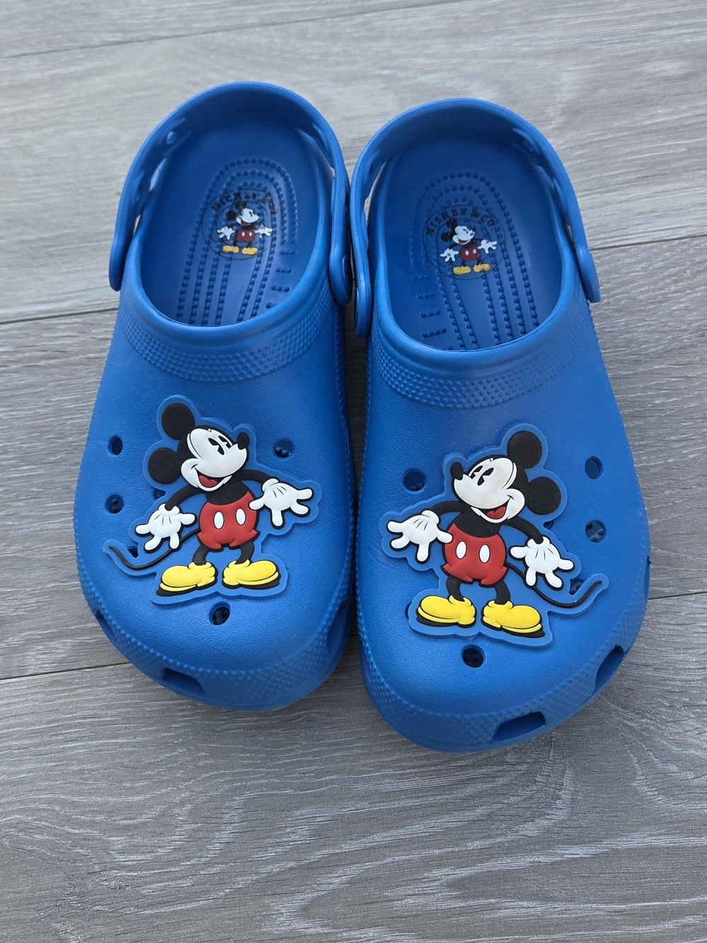 Disney Parks Mickey Mouse Royal Blue Classic Clogs Crocs - Women’s Size 8 (M6/W8